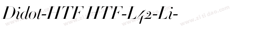 Didot-HTF HTF-L42-Li字体转换